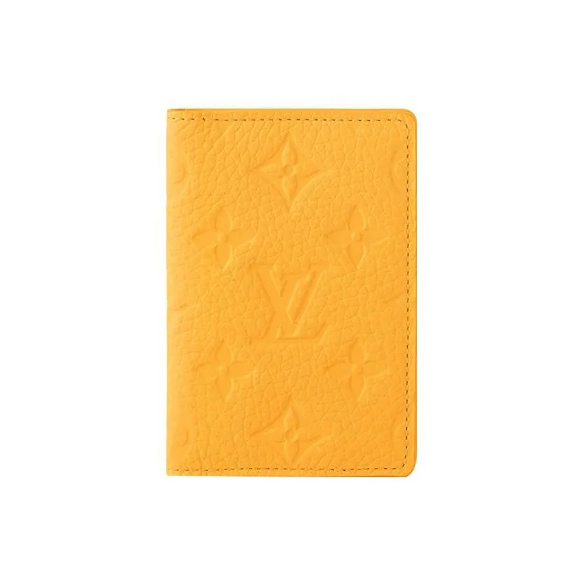 LOUIS VUITTON Pocket Organizer Taurillon Colormania Jaune Mat