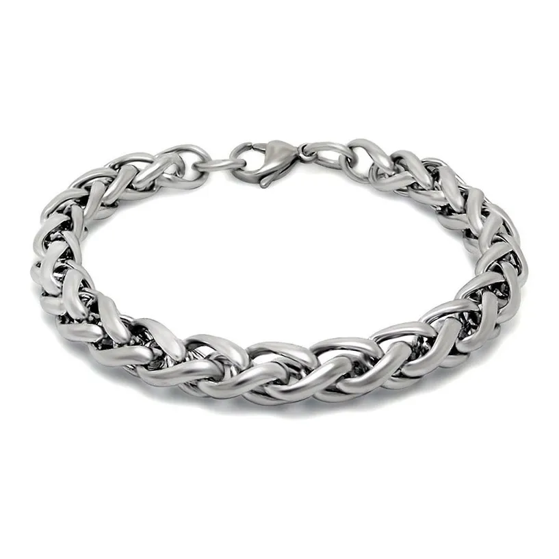 OWO Титановый стальной браслет унисекс серебряный