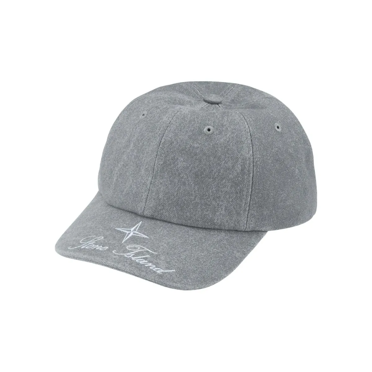 Supreme x STONE ISLAND 100% хлопок Деним Кепки Унисекс Серый