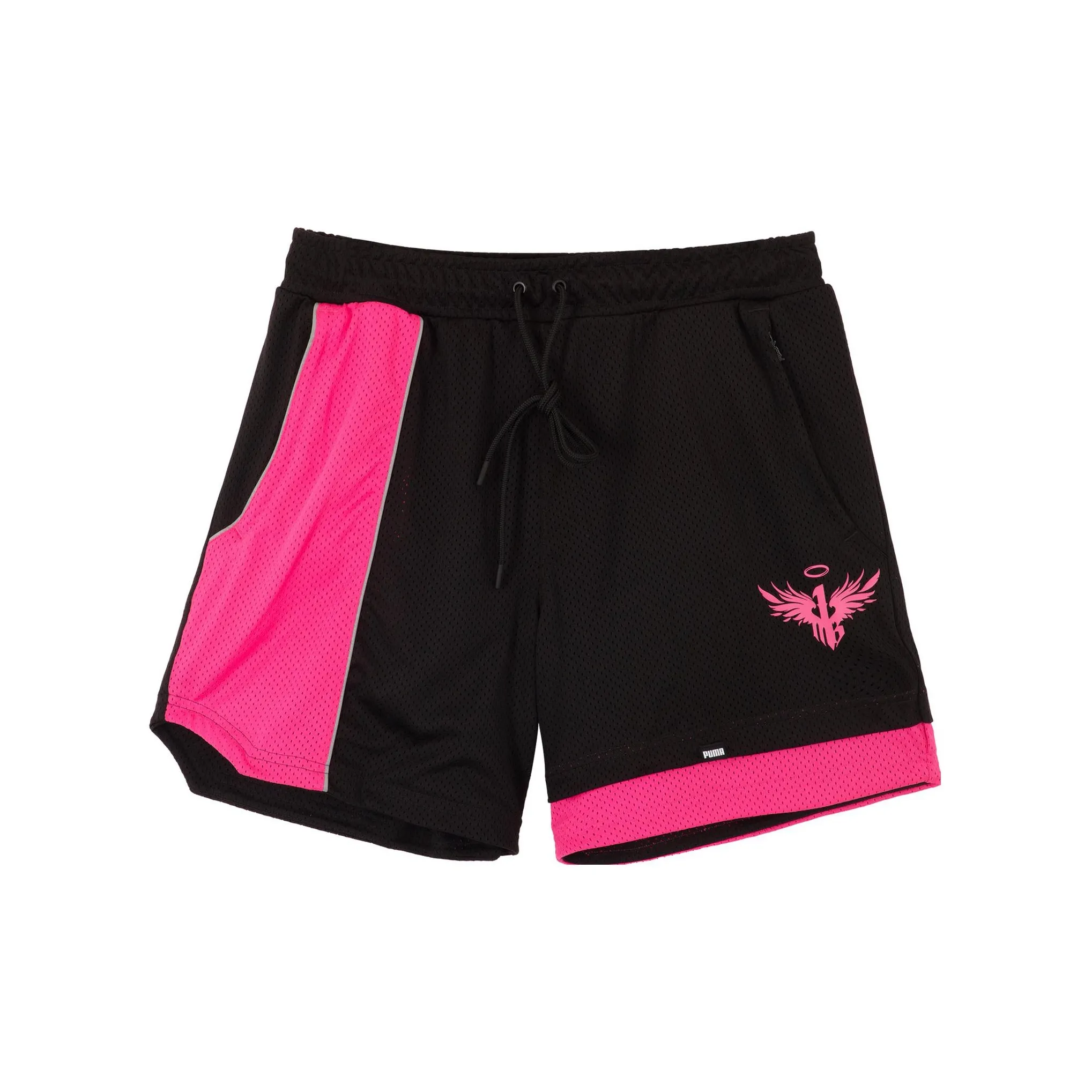 PUMA x LAMELO Casual Shorts Men's Black Bright Pink