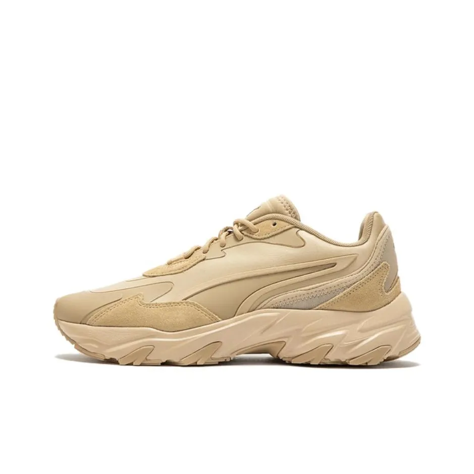 PUMA Slip Resistant Low Top Chunky Sneakers Unisex Brown