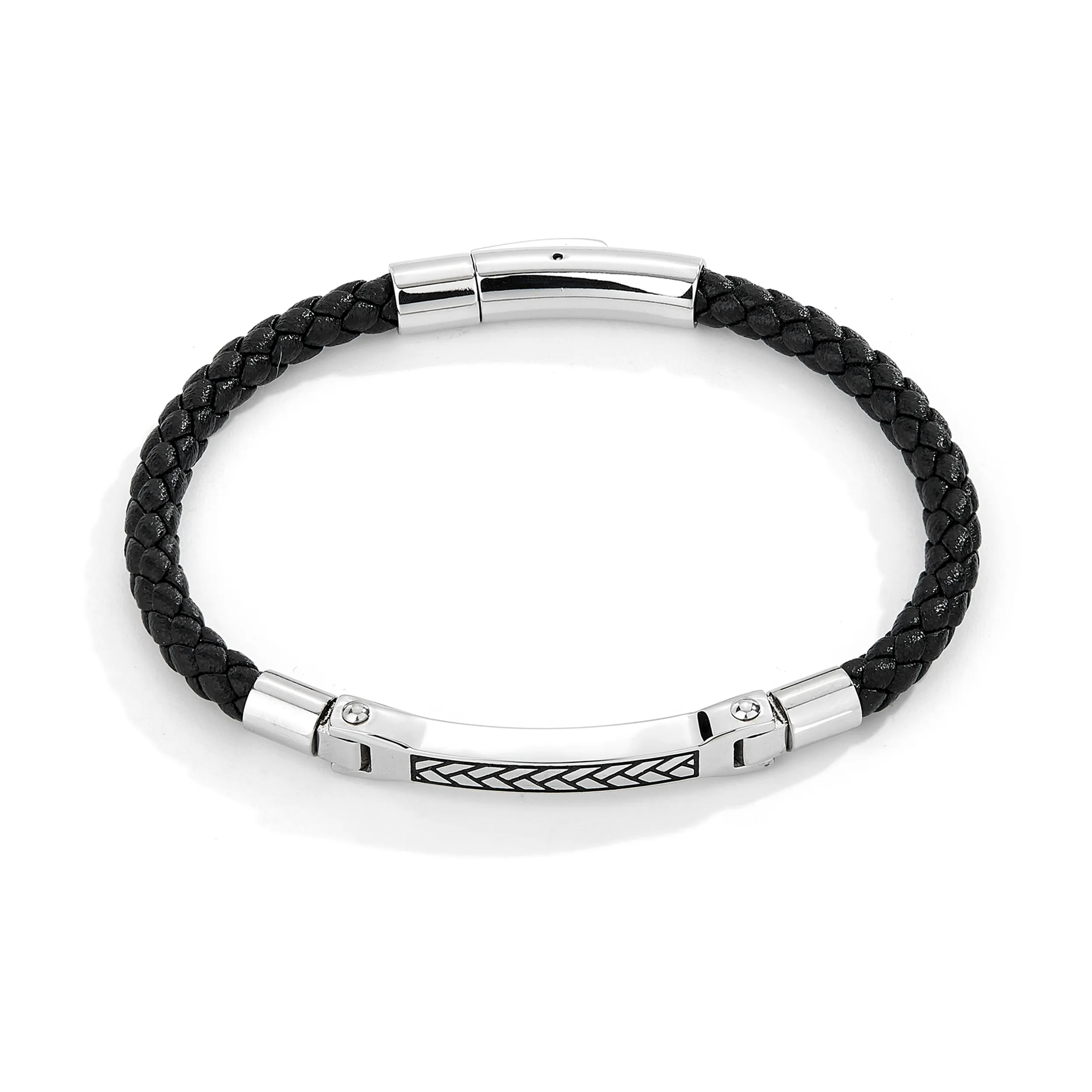 ENFANTIN Титановый стальной браслет унисекс черный