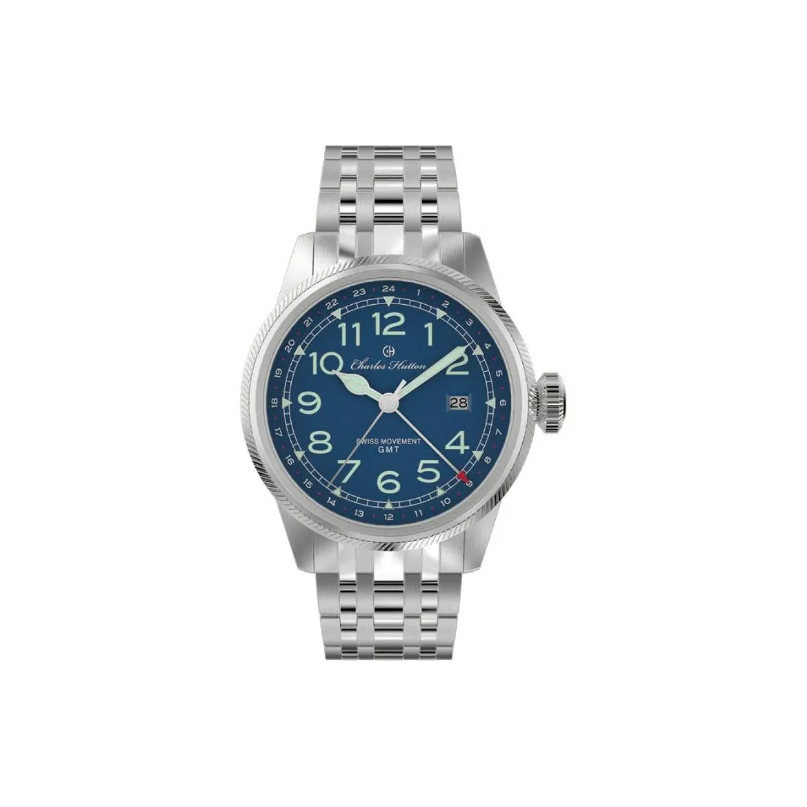 CHARLES HUTTON Кварцевый механизм Мужские часы 43mm*43mm*11mm Черный