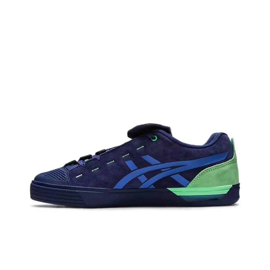 Asics Гель Flexkee Pro Low Топ Скейтборд Кроссовки Унисекс Синий Зеленый