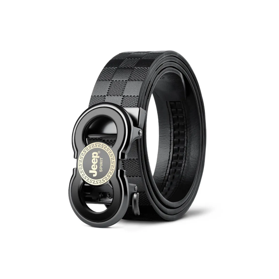 JEEP SPIRIT Автоматическая застежка Роскошь Юность Улучшенный Touch Первый слой Pure Коровья кожа Ремни Мужской Ширина 3,5 см