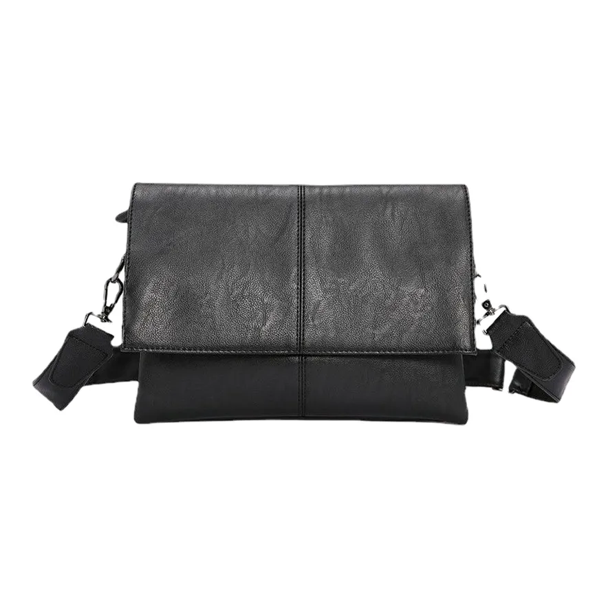 ALNI BITTON Сумка через плечо из ПУ (полиуретана) кожа стандартная мужская черная хаки серая