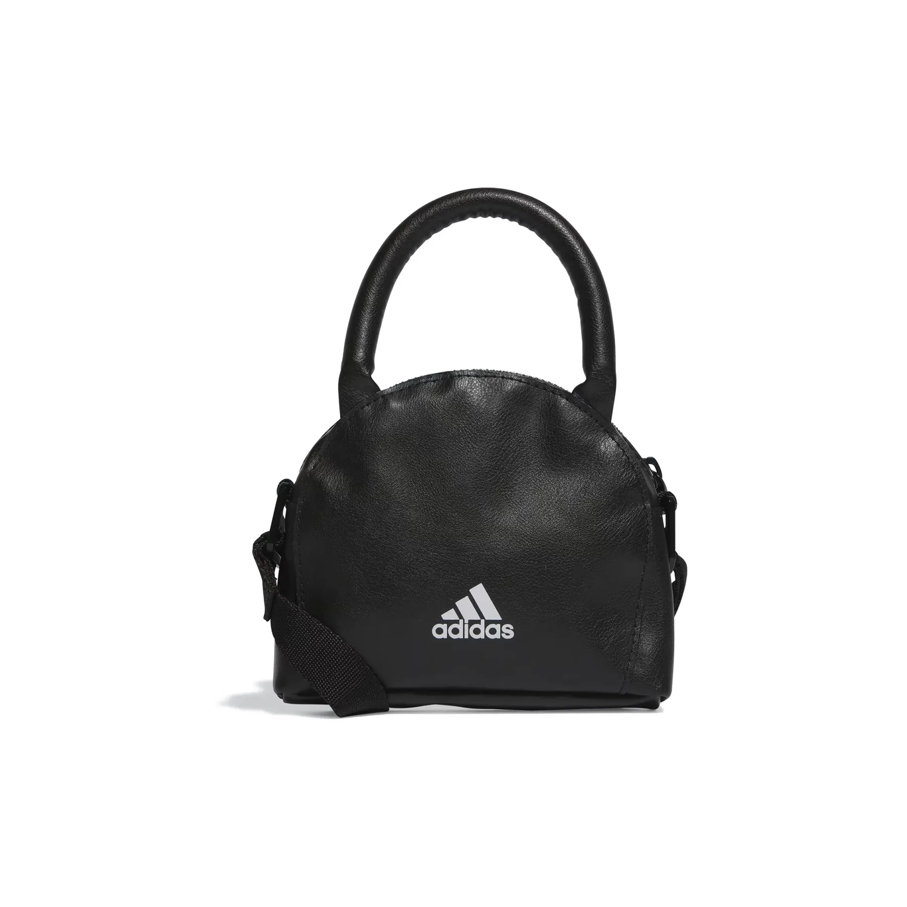 Adidas Polyurethane Artificial Leather Water Bottle Bag, Shoulder Bag, Crossbody Bag, Handbag Regular Unisex Black