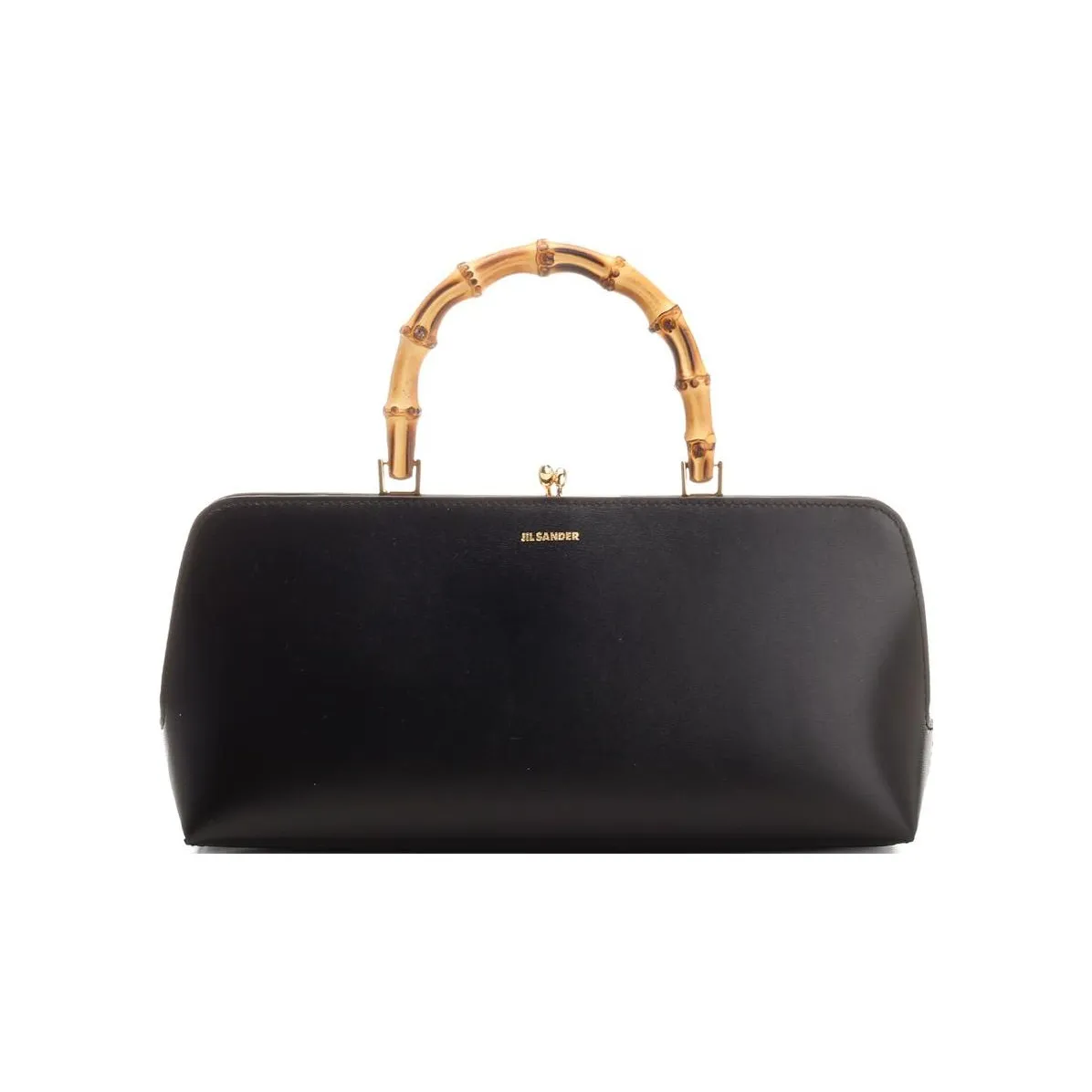 JIL SANDER Goji Calfskin Handbag Women's Black