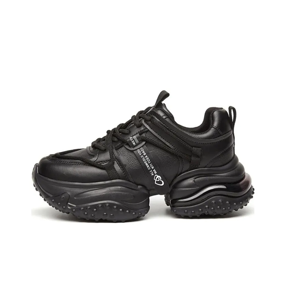 KEKAFU Anti Slip Wear Resistant Low Top Chunky Sneakers Women's