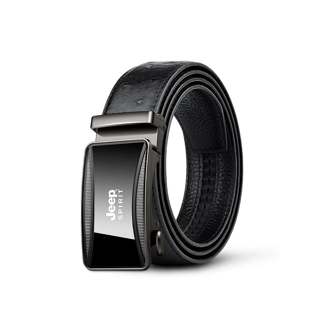 JEEP SPIRIT Модный Юность Автоматический Застежка Коровья кожа Узор страуса Деловой Повседневный стиль Коровья кожа