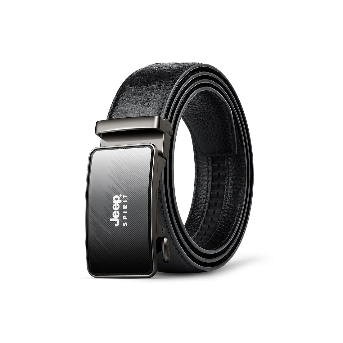 JEEP SPIRIT Автоматическая пряжка Бизнес Узор страуса Новинка Корейский стиль для молодых людей Коровья кожа