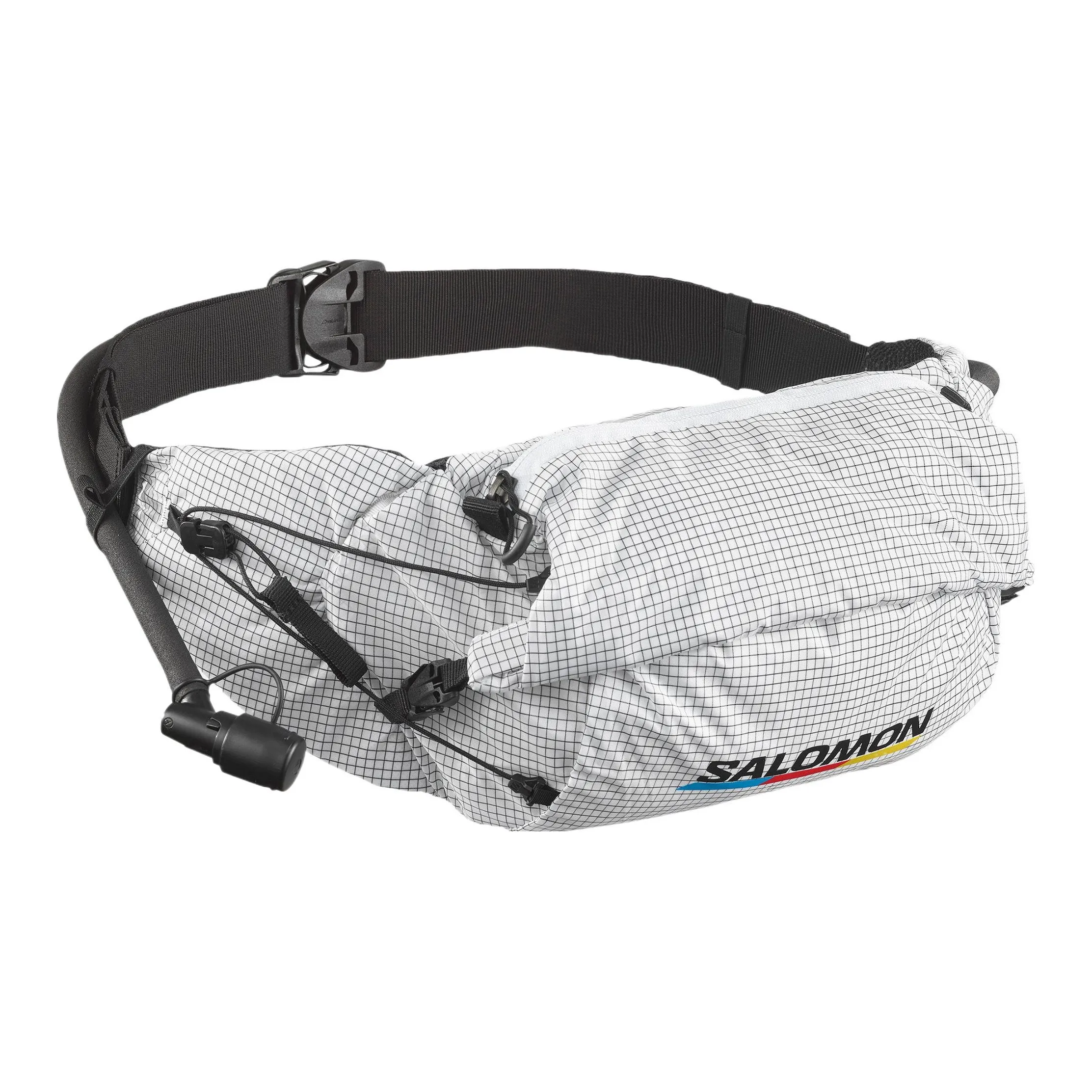 SALOMON 3L Бананка для воды Outdoor Сумка Нейлон Белый и Черный Унисекс