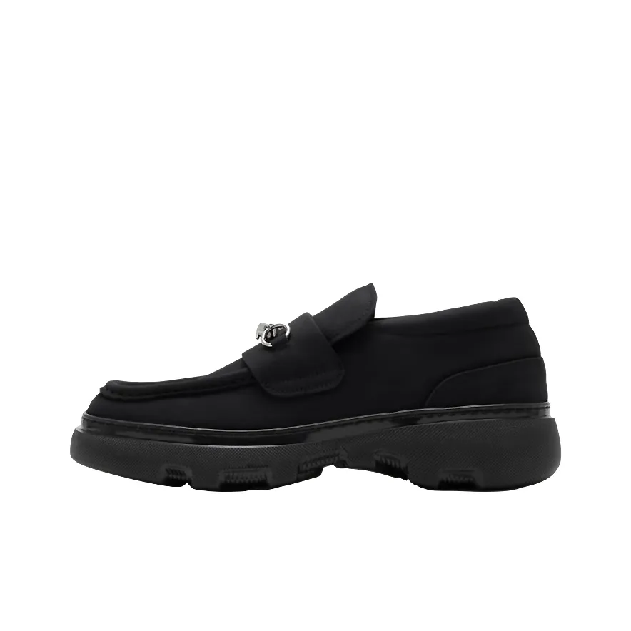 Burberry Barbed-wire Detail Nubuck Loafers