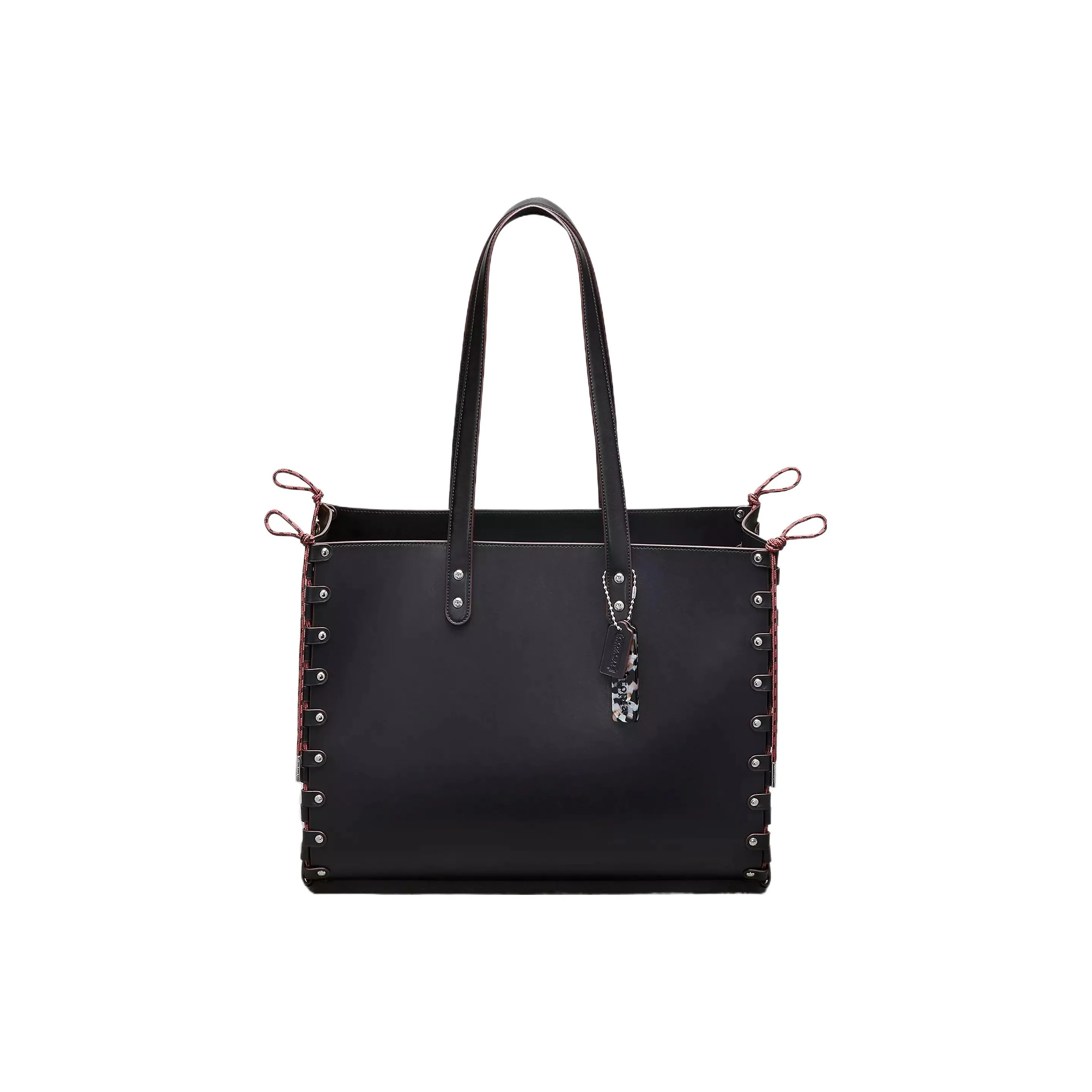 Coachtopia Leather Tote Bag, Shopping Bag, Handbag, Shoulder Bag Women's Black