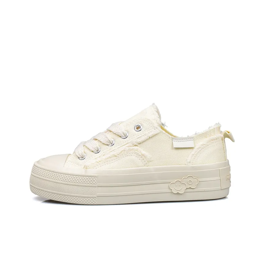 B10CROWN Low Top Canvas Shoes Women's White