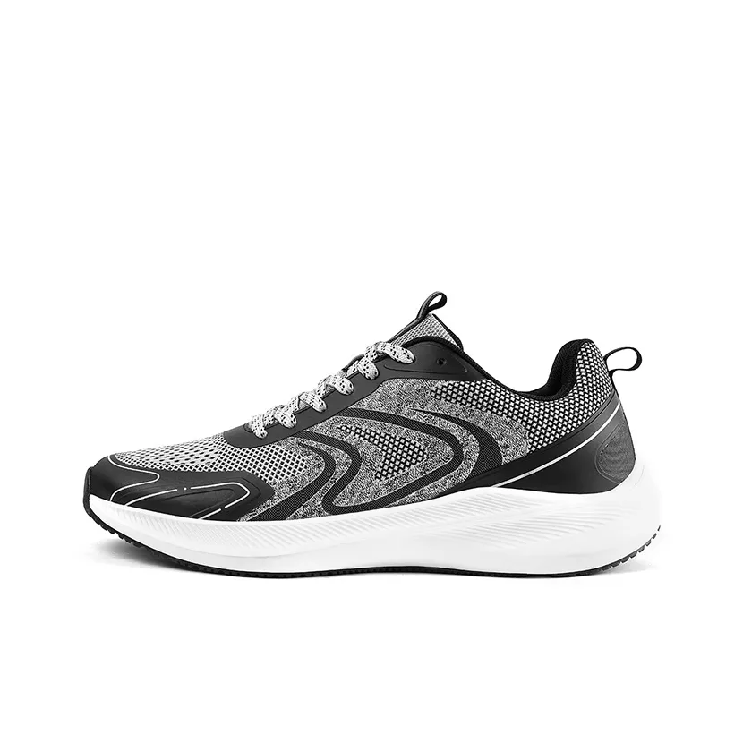 WALKSOUL Running Shoes Men's Low top Black/Gray