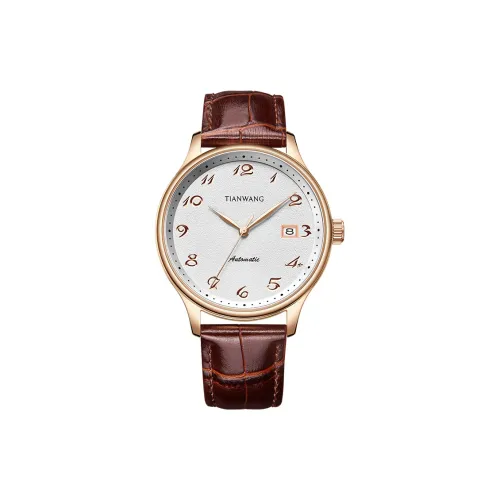 TIAN WANG Механические Мужские Часы Movement 41,5mm*41,5mm*11,5mm Белые