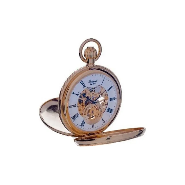 RAPPORT Mechanical Movement Manual Mechanical Movement Stainless Steel Pocket Watch 50mm Unisex White