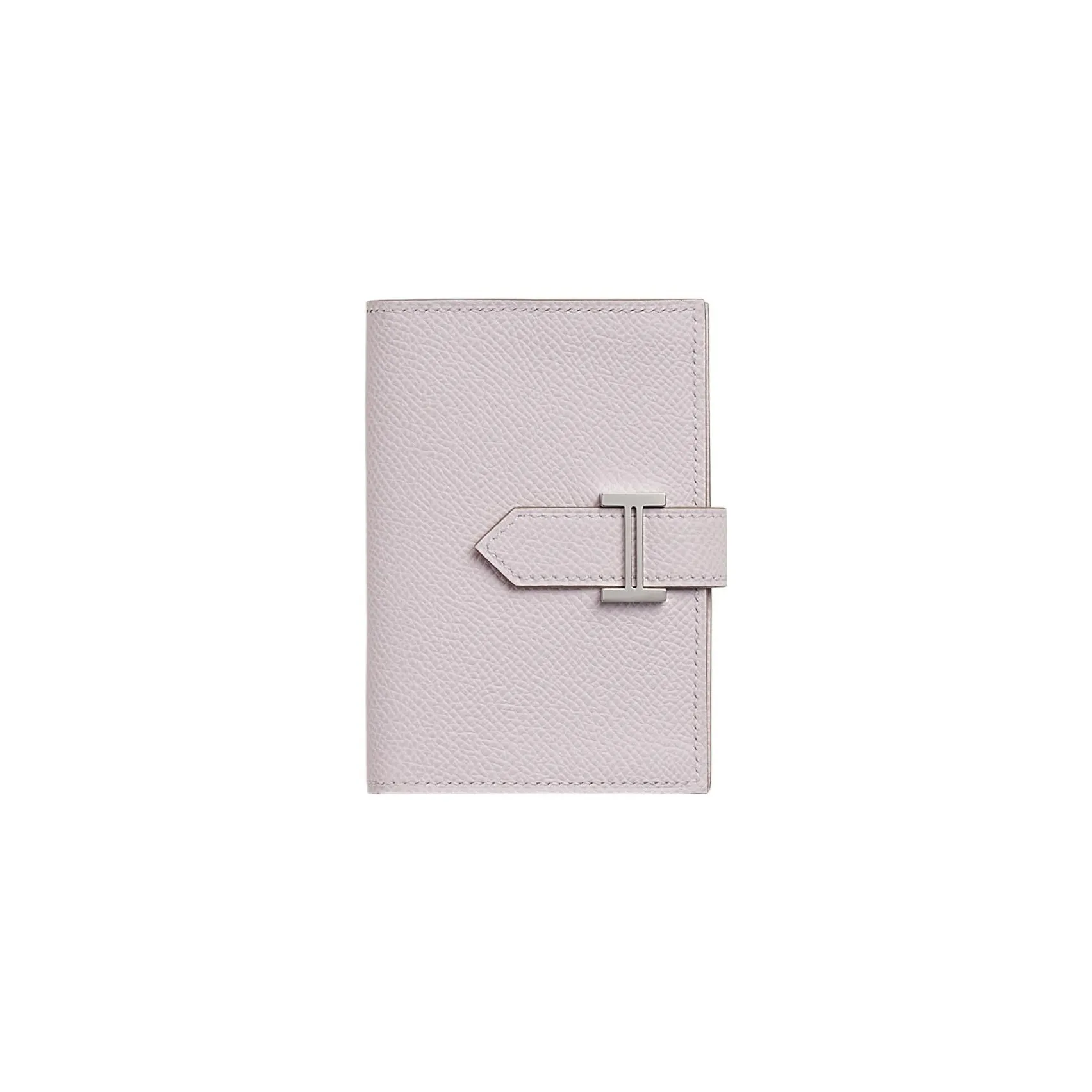HERMES Bearn Epsom Calfskin Card Holder, Wallet Regular Women's Light Pink