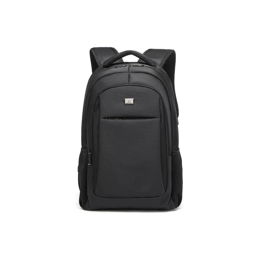 SEPTWOLVES Fabric Backpack Large Size Unisex Black