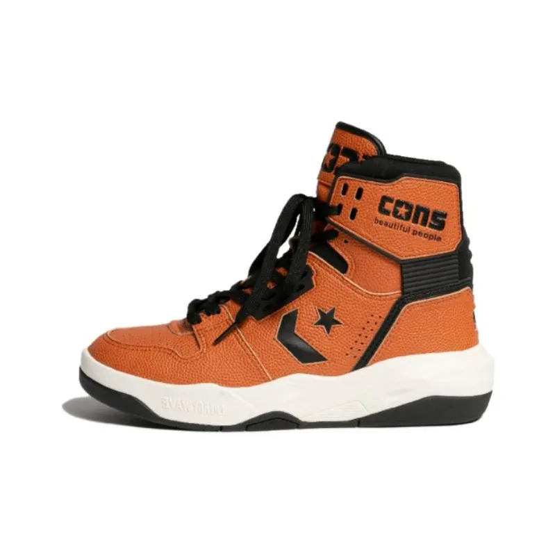 Converse X Beautiful People ERX 400 Ew High Top Basketball shoes running 'Orange'