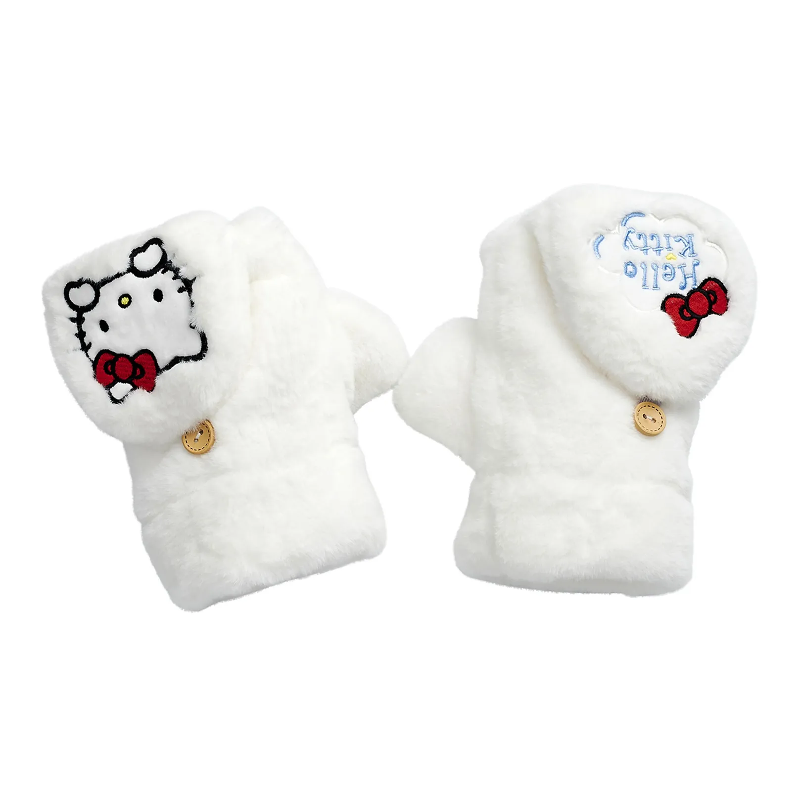 Санрио Hello Kitty Полиэстер Трикотаж Перчатки Женские