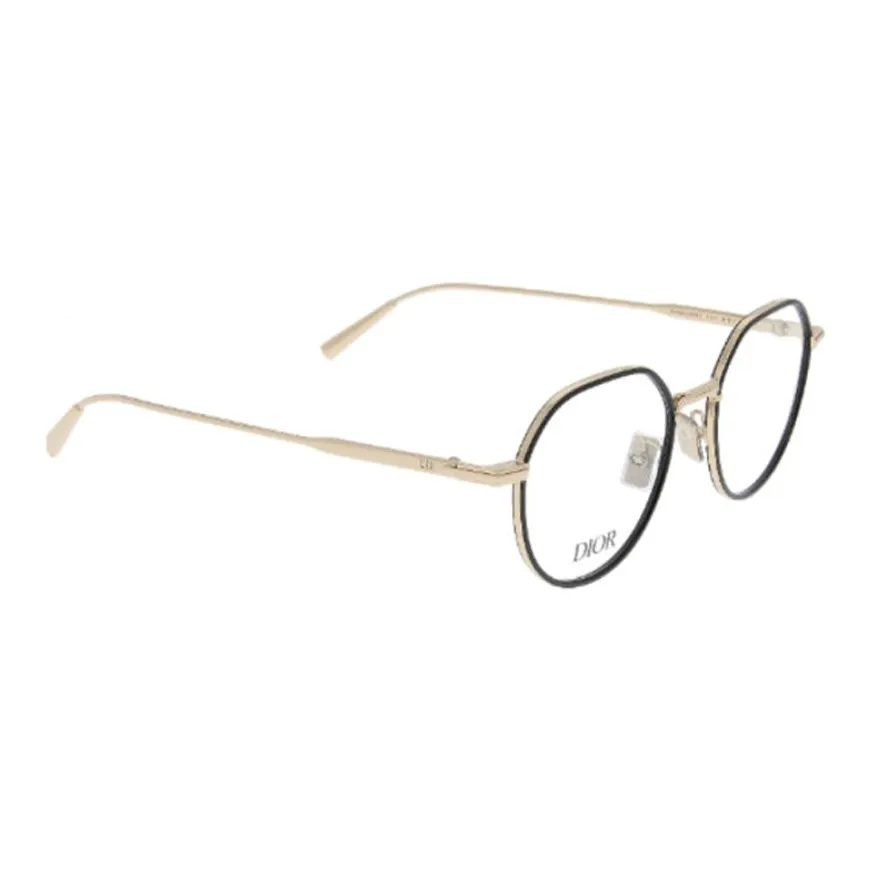 DIOR Металл Нерегулярная форма Оправы для очков Мужской Золотой