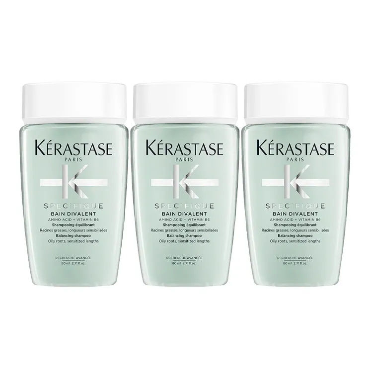 KERASTASE Dual Function Oil Control Силикон Бесплатно Шампунь Чистка И Укладка 80 мл*3