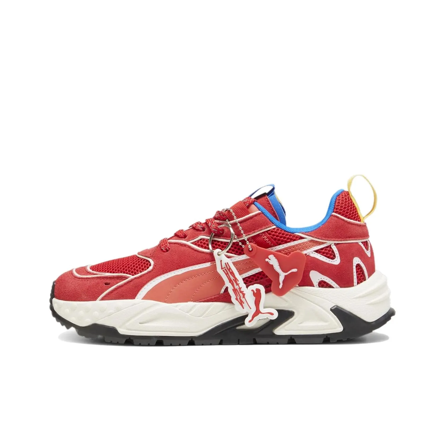 SCUDERIA FERRARI x JOSHUA VIDES X PUMA RS Trck Low Топ Повседневный Мужской Красный