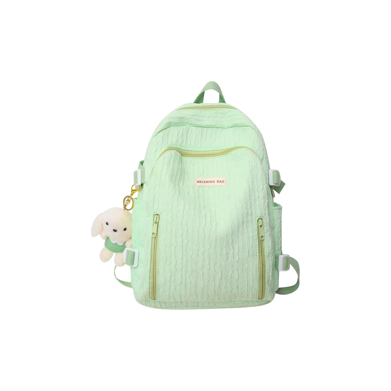 Deli Bear Нейлон Рюкзак Стандартный Женский Черный Белый Желтый Синий Зеленый Розовый