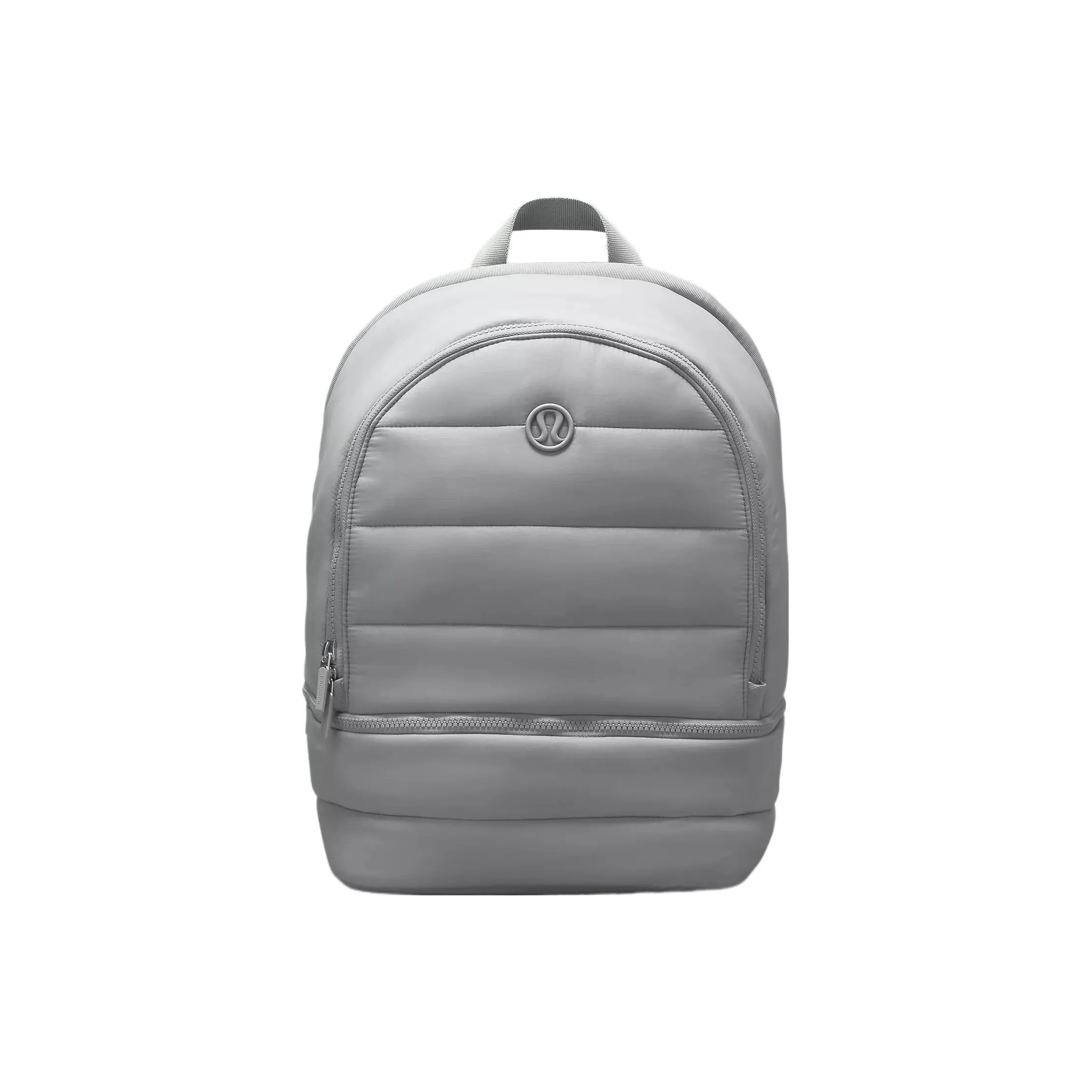 Lululemon Wunder Puff Series Nylon Backpack Unisex Rhinoceros Gray