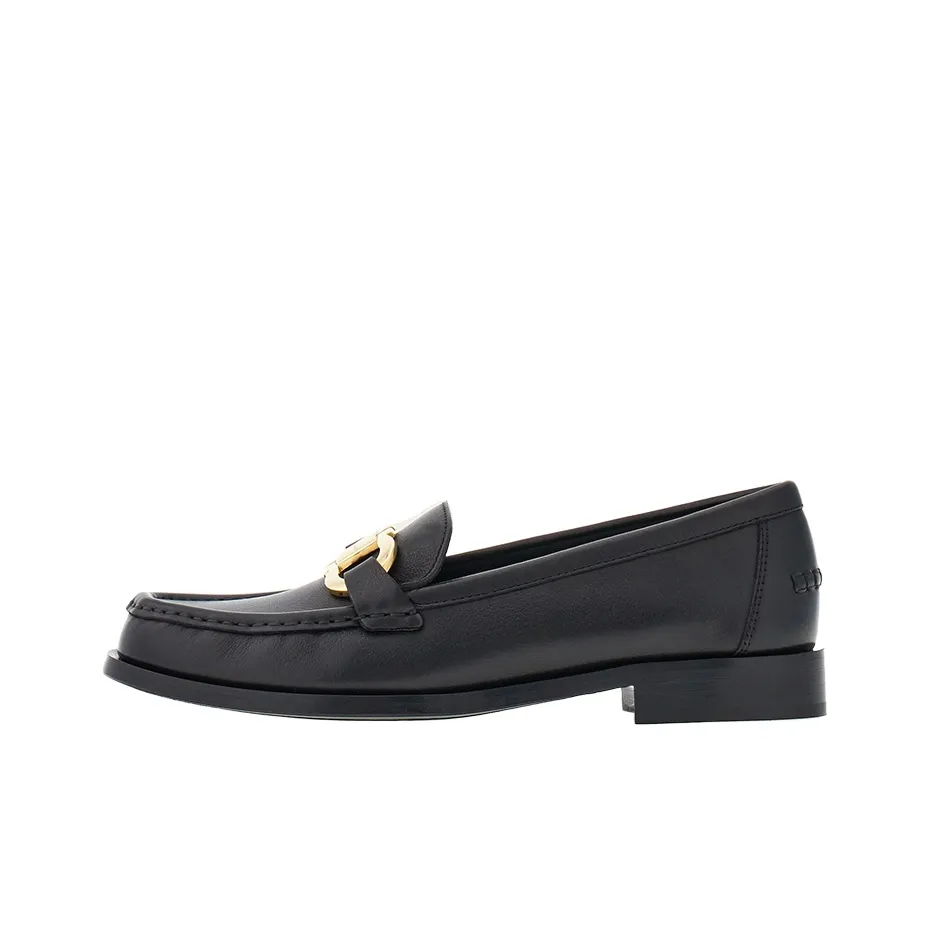 FERRAGAMO Logo-plaque Leather Loafers