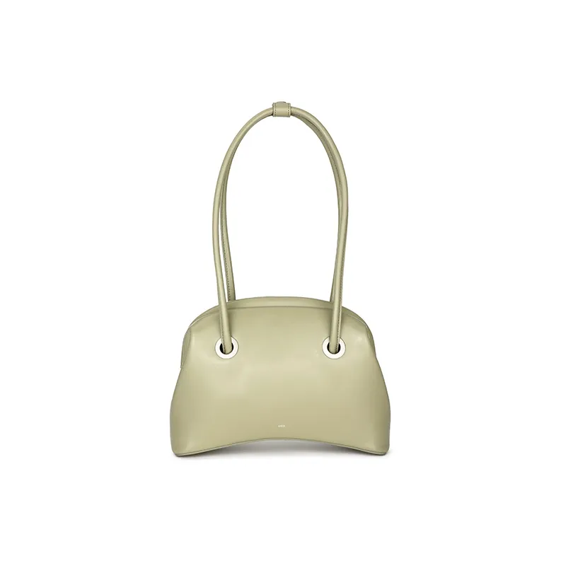 OSOI CIRCLE BROT Коровья кожа Сумка сома Сумка на плечо Женские Мытый серый Зеленый