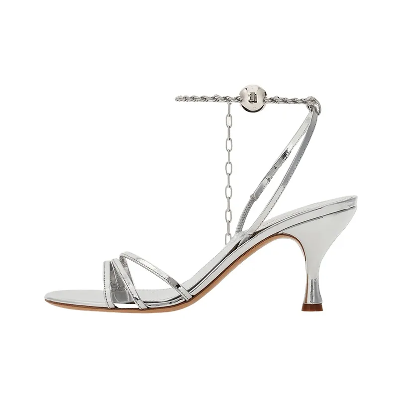 FERRAGAMO 70mm Patent Leather Strappy Sandals