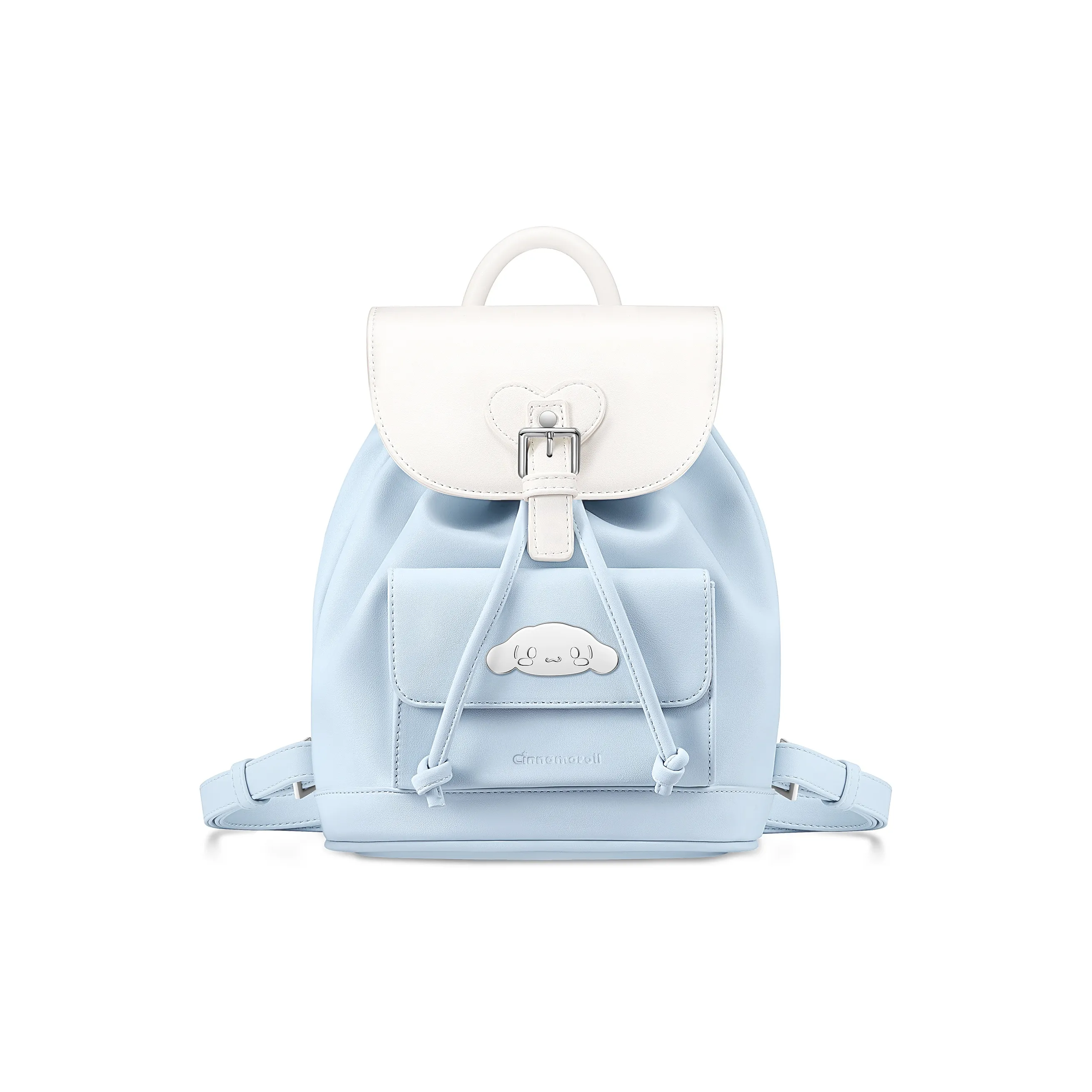 Zgo Санрио Коллаборация IP ПУ (полиуретан) Ведрообразная Сумка Рюкзак Средний Женский Небесно-Синий