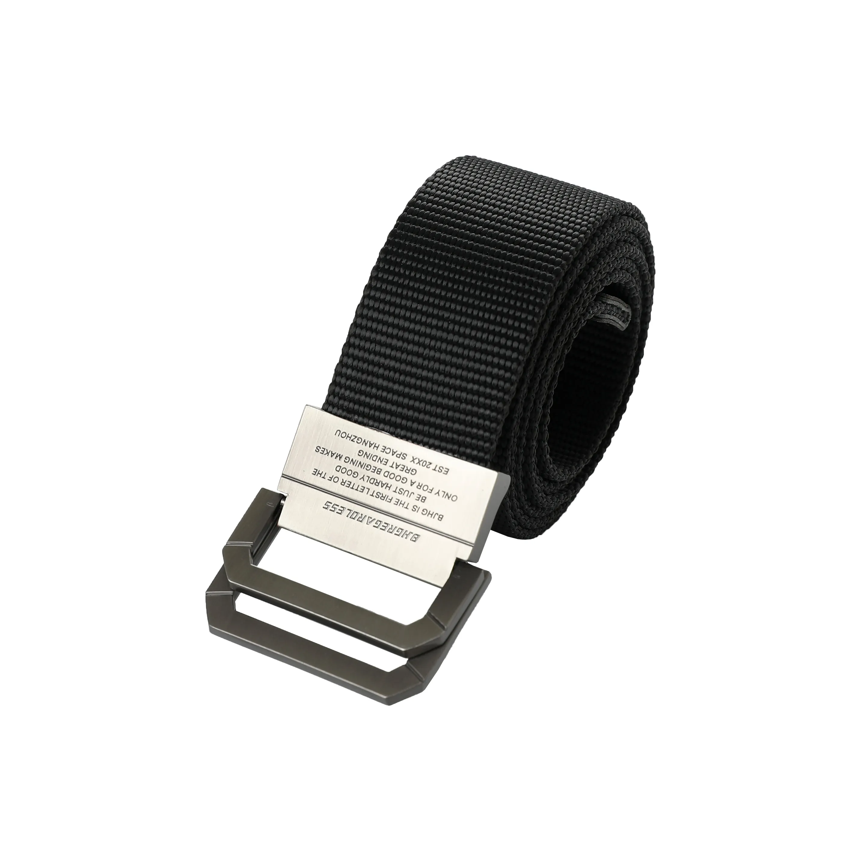 BJHG Consequences Be Damned, Trendy Casual Smooth Buckle Woven Belt Pants Belt Sports Belts Unisex Width  3.8cm