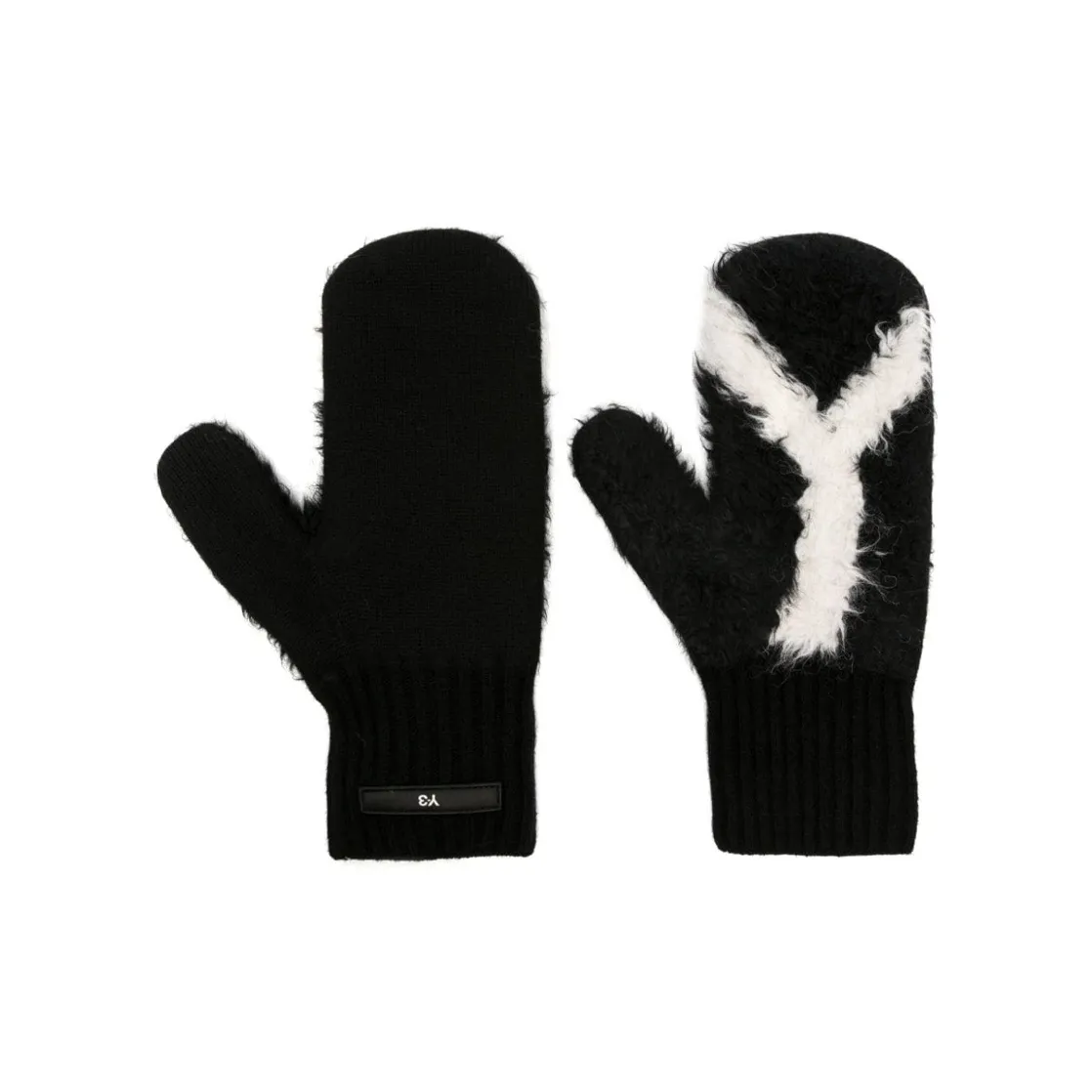 Y 3 Wool Knit Перчатки Женские Черные