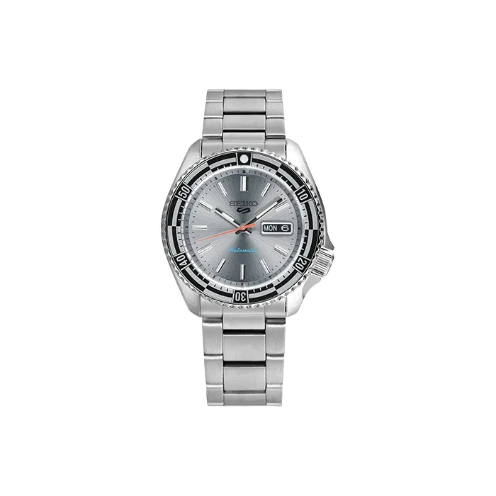SEIKO 5 Sports Collection Automatic Mechanical Movement Stainless Steel Strap Watch Men's Watches Silver Dial