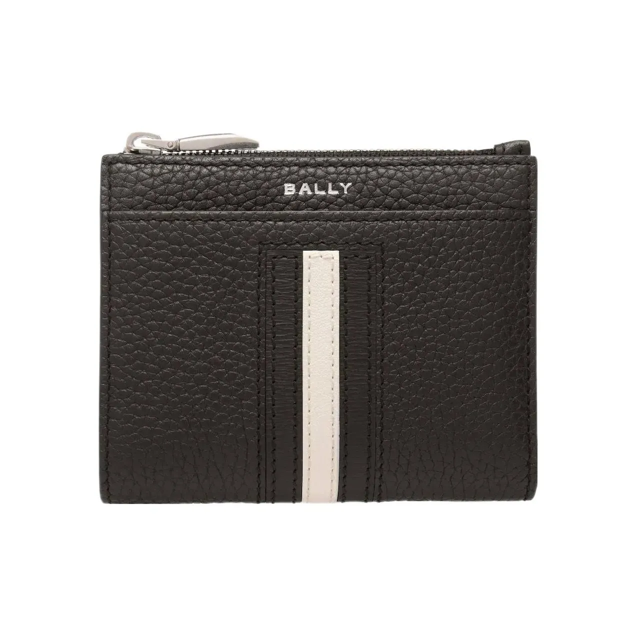 BALLY Рельеф Телячья кожа Кошелек Стандартный Мужской Черный