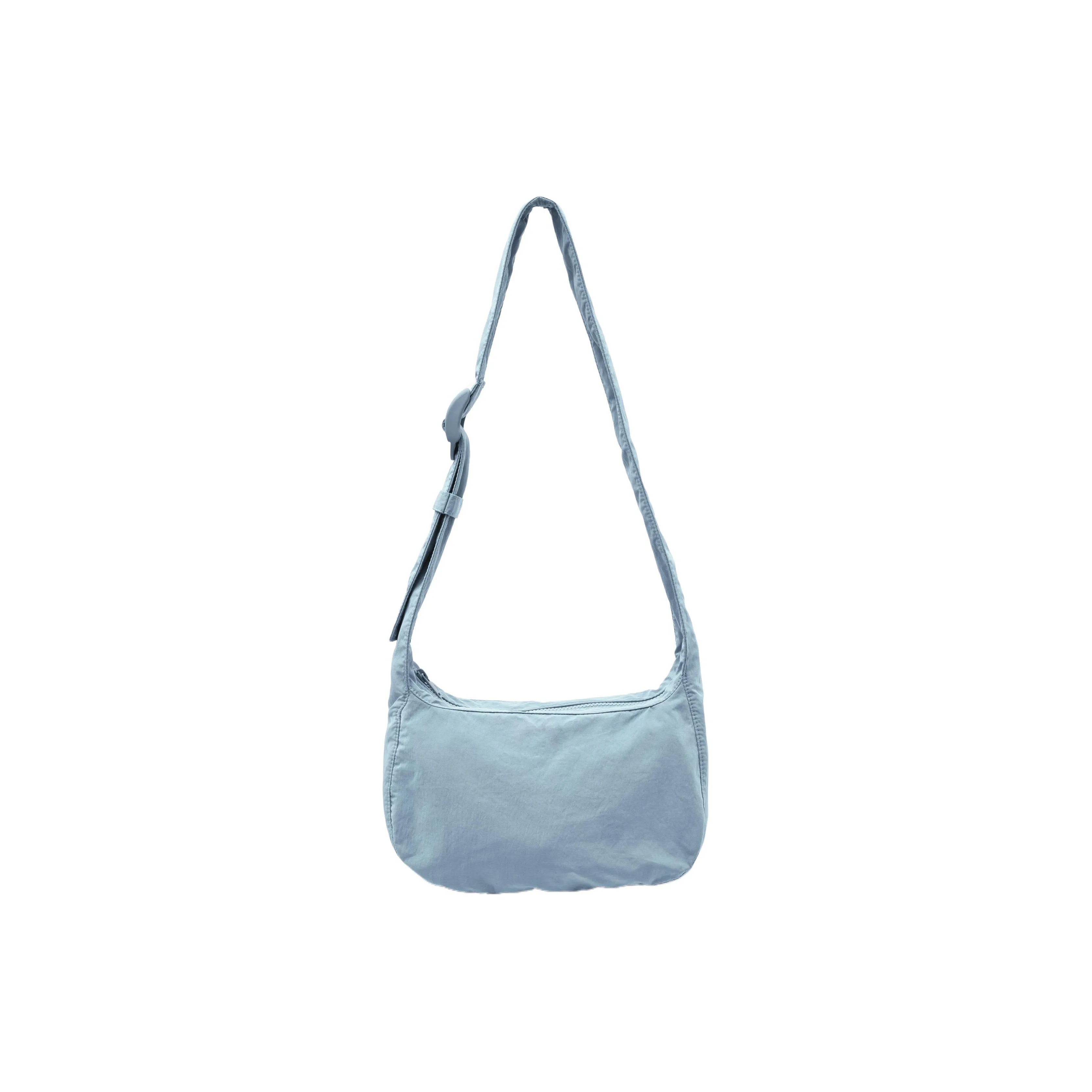 COS Polyamide Saddle Bag, Shoulder Bag, Crossbody Bag Medium Size Unisex Light Blue
