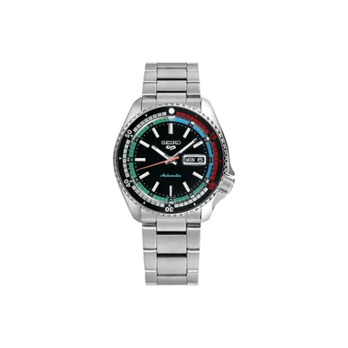 SEIKO Автоматический Механический Movement Мужские Часы 42,5 мм Черные