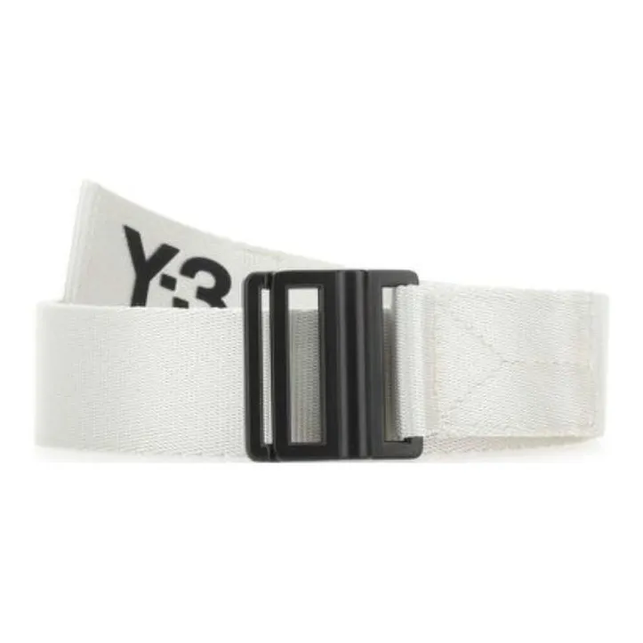Y 3 Полиэстер Ремень Унисекс Белый 4CM