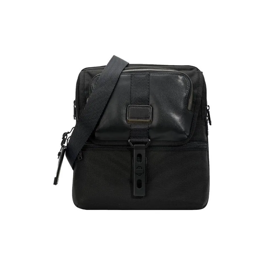 TUMI Fabric Shoulder Bag, Crossbody Bag Men's Black