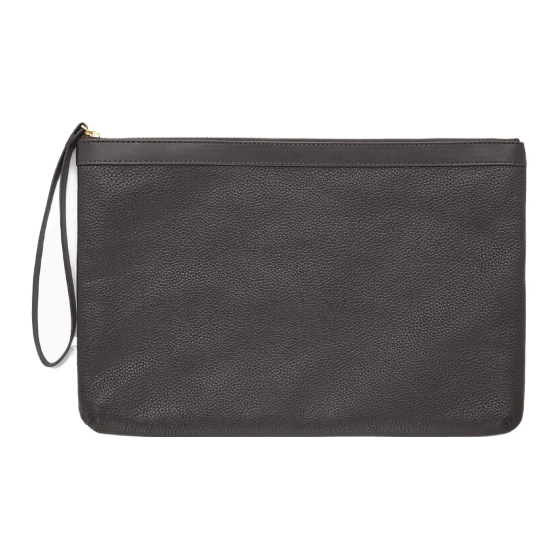 COS Cow Leather Clutch Regular Unisex Dark Brown
