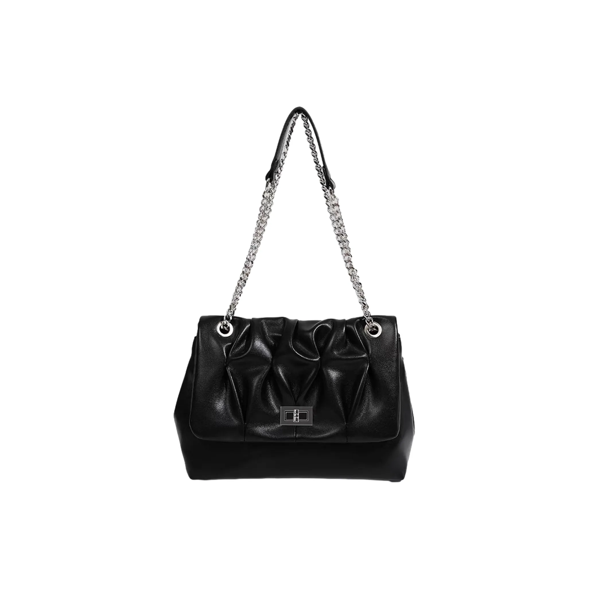 UNITE STAR PU Hobo Bag Shoulder Bag Crossbody Bag Regular Women's Black/White
