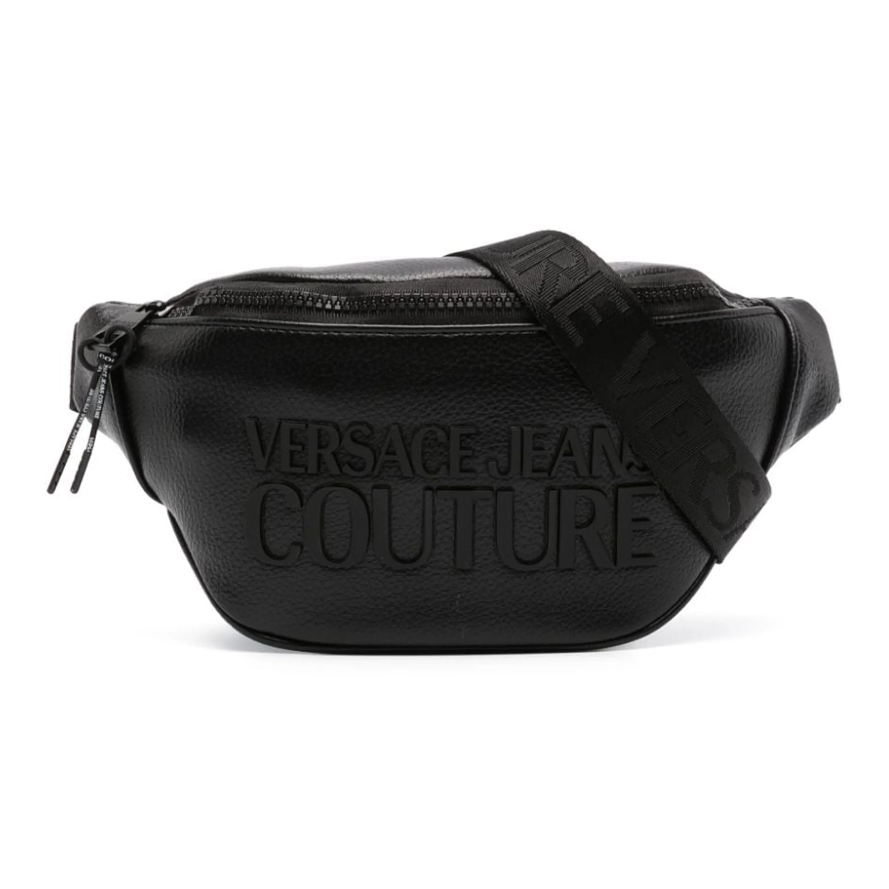 VERSACE JEANS COUTURE Полиуретан Бананка Стандартный Мужской Обсидиан Черный