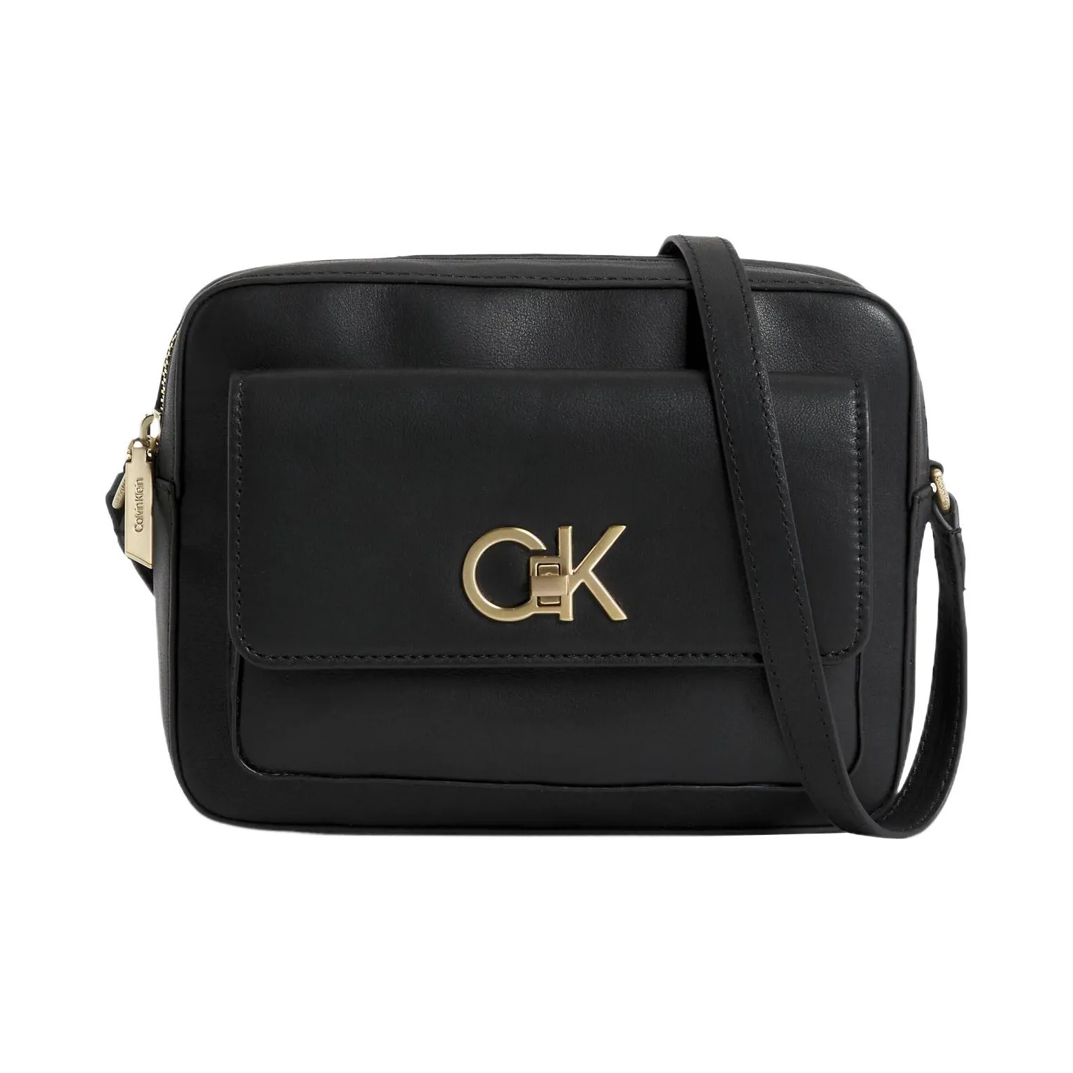 CALVIN KLEIN Переработанный полиэстер Сумка через плечо Стандартная Женская Черная