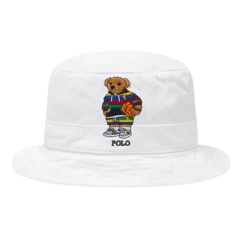 Polo Ralph Lauren Cotton Bucket Hats Unisex White