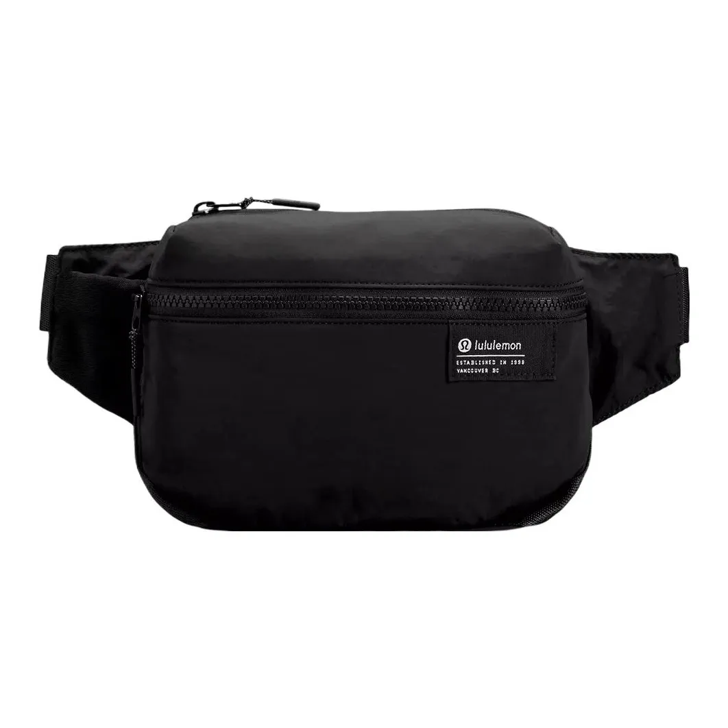 lululemon Переработанный нейлон Слинг-сумка поясная сумка Женская Черная