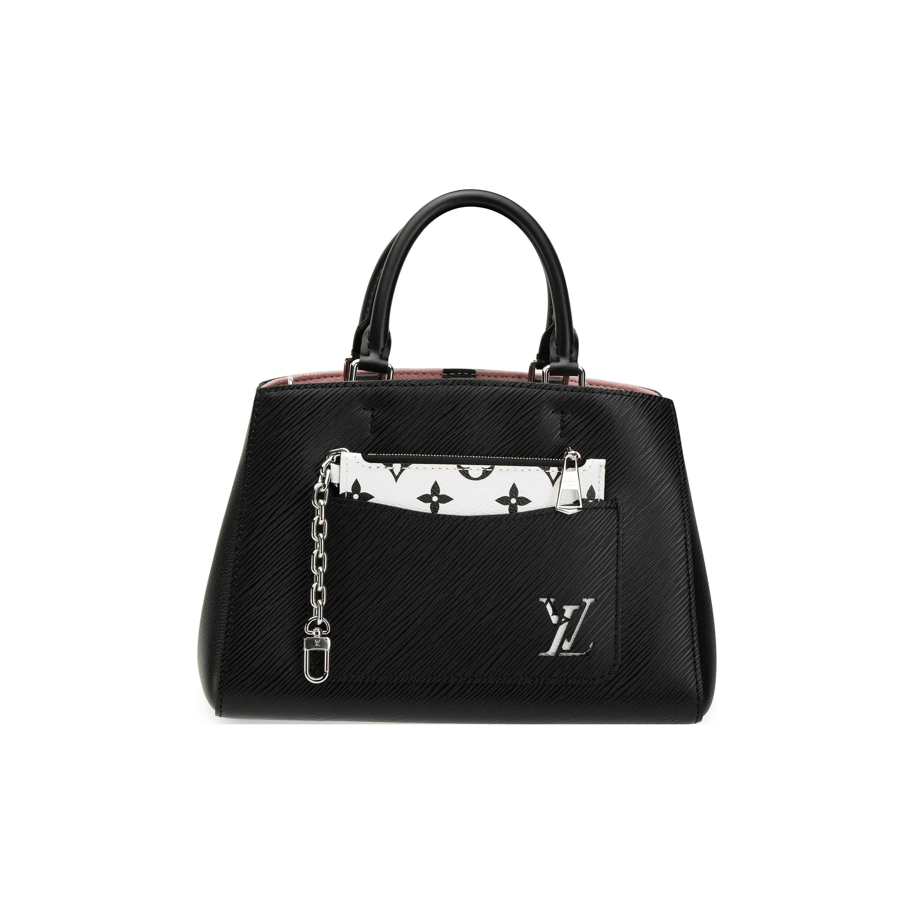 LOUIS VUITTON Epi Grained Cow Leather Montina BB 2 in 1 Combination Tote Bag Shopping Bag Handbag Regular Women's Black